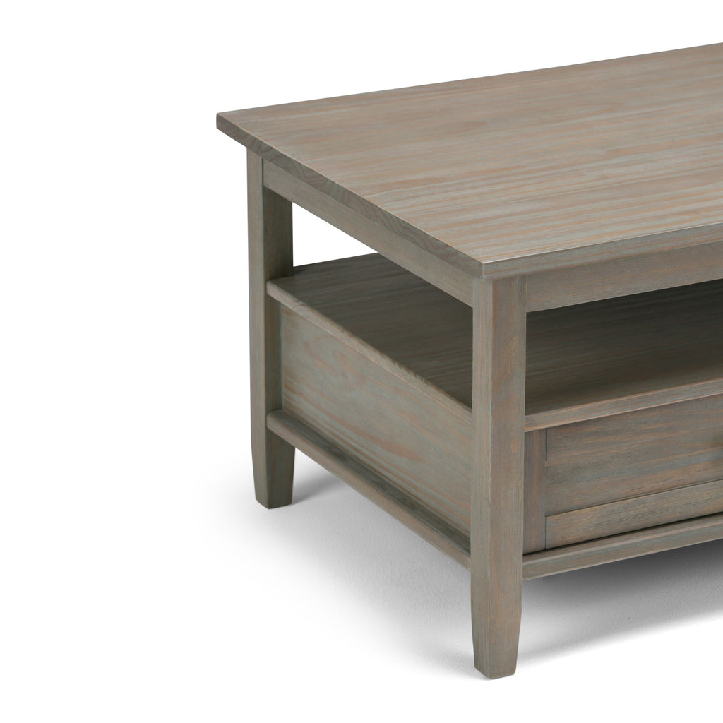 Warm Shaker - Coffee Table - Distressed Gray