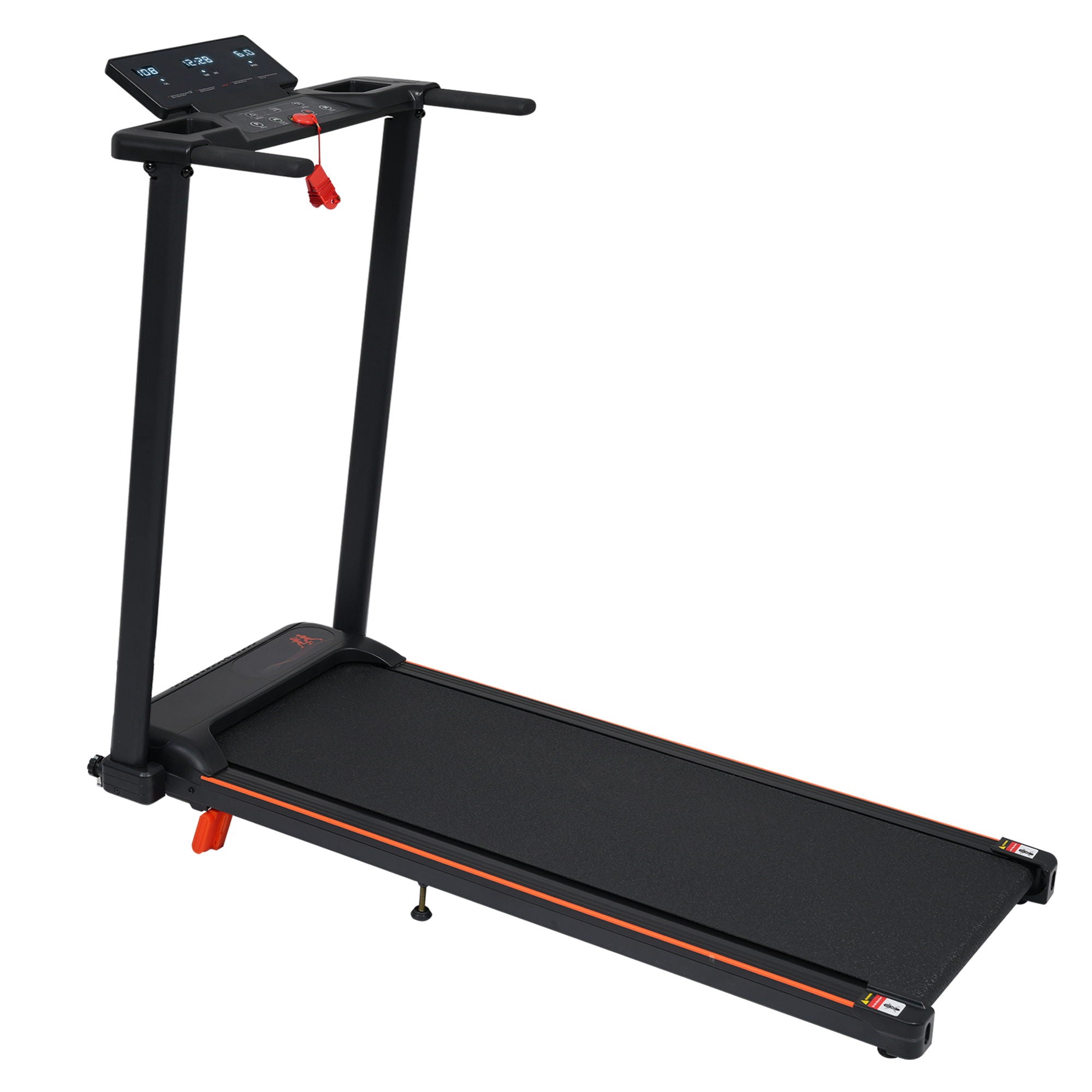 Treadmill With 8% Incline, Portable Treadmills For Home - Black