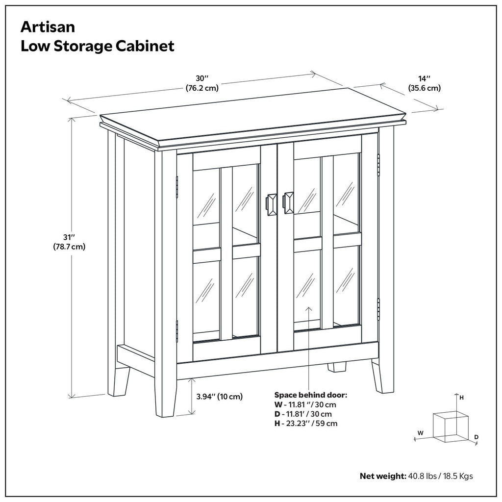 Artisan - Handcrafted Low Storage Cabinet