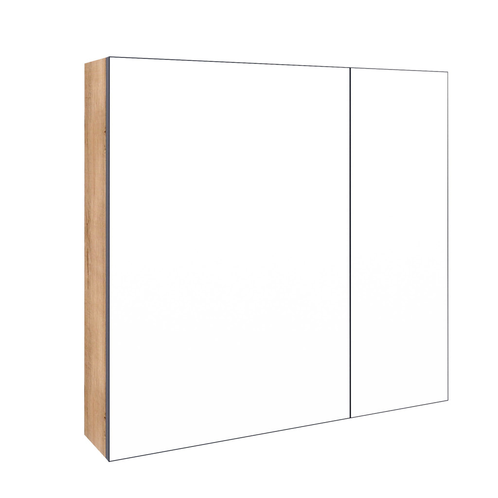 29.63" Wall Mounted Cabinet With Adjustable Shelves Storage Cabinet For Bathroom - Imitative Oak