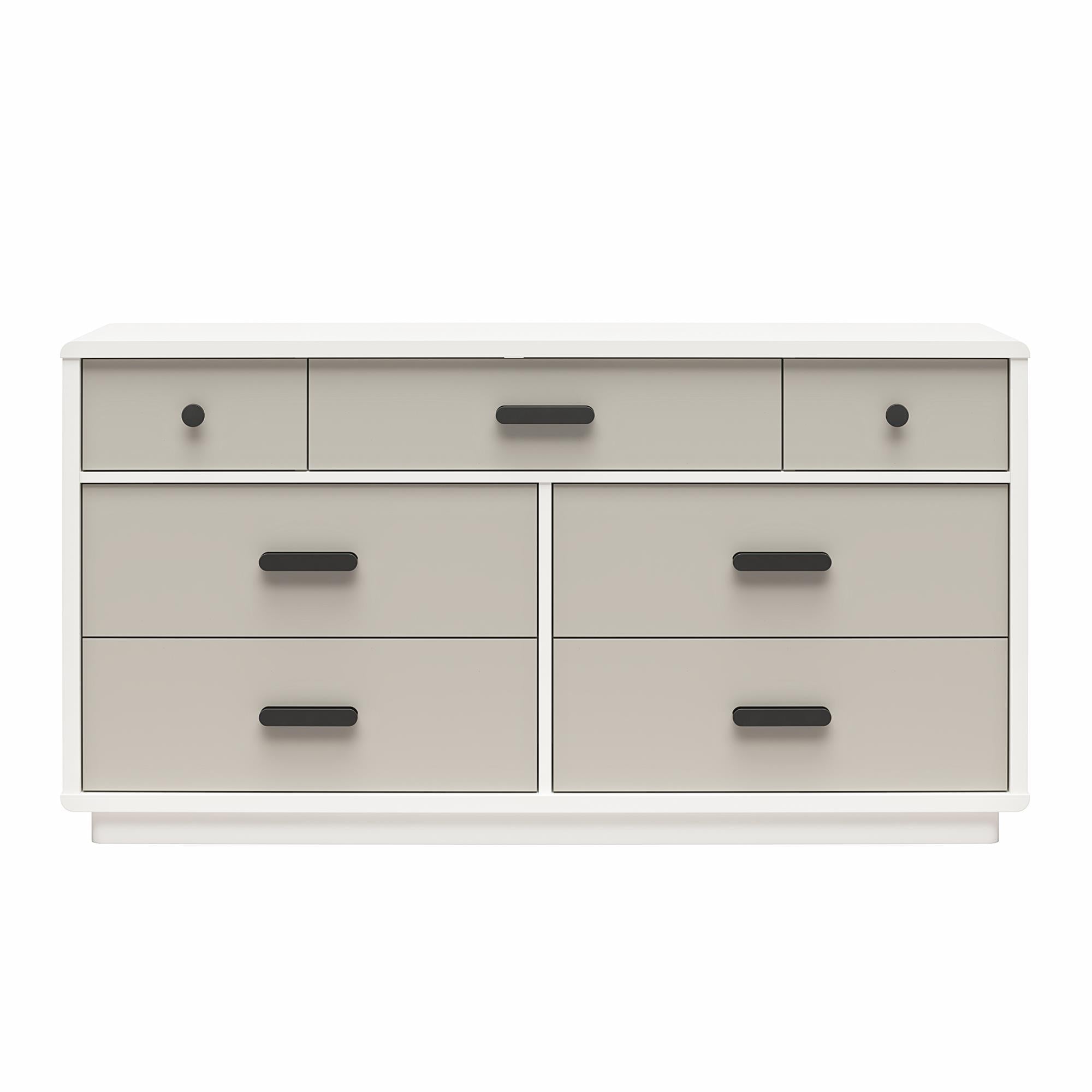 Valencia - 7 Drawer Wide Dresser - Taupe