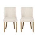 Classic Fabric Dining Chair (Set of 2) - Beige