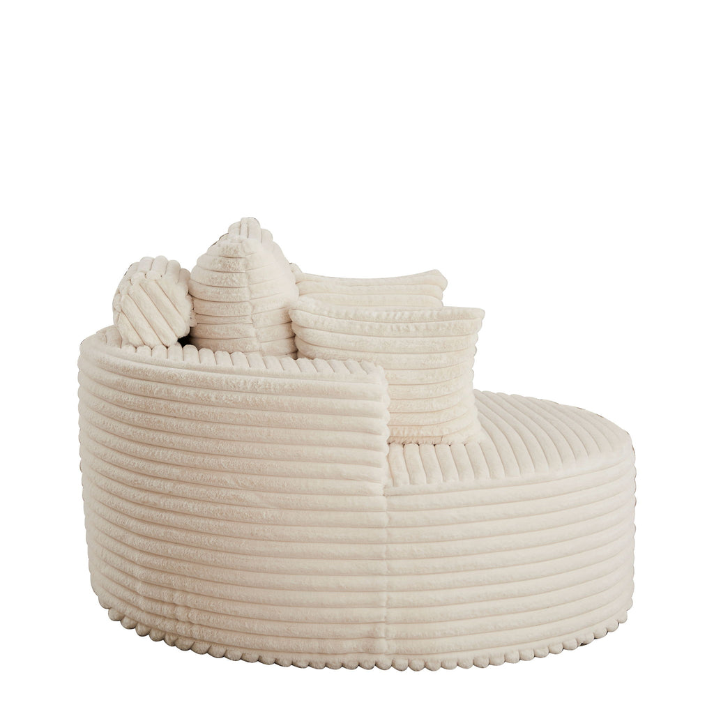 Modern Single Sofa With Backrest Pillow For Living Room