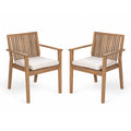 Patio Dining Chair, Comfortable Waterproof Seating (Set of 2)