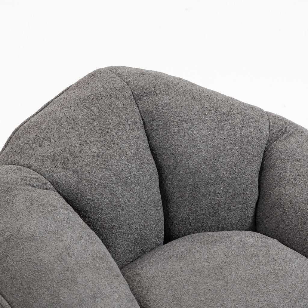 Bedding Bean Bag Sofa Chair High Pressure Foam With Footrest