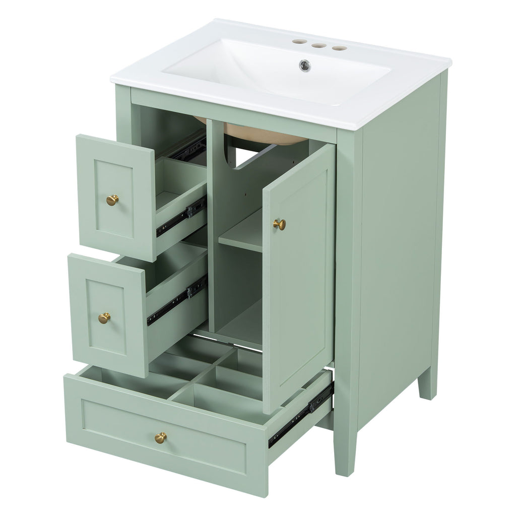 Bathroom Vanity With Storage, Removable Dividers