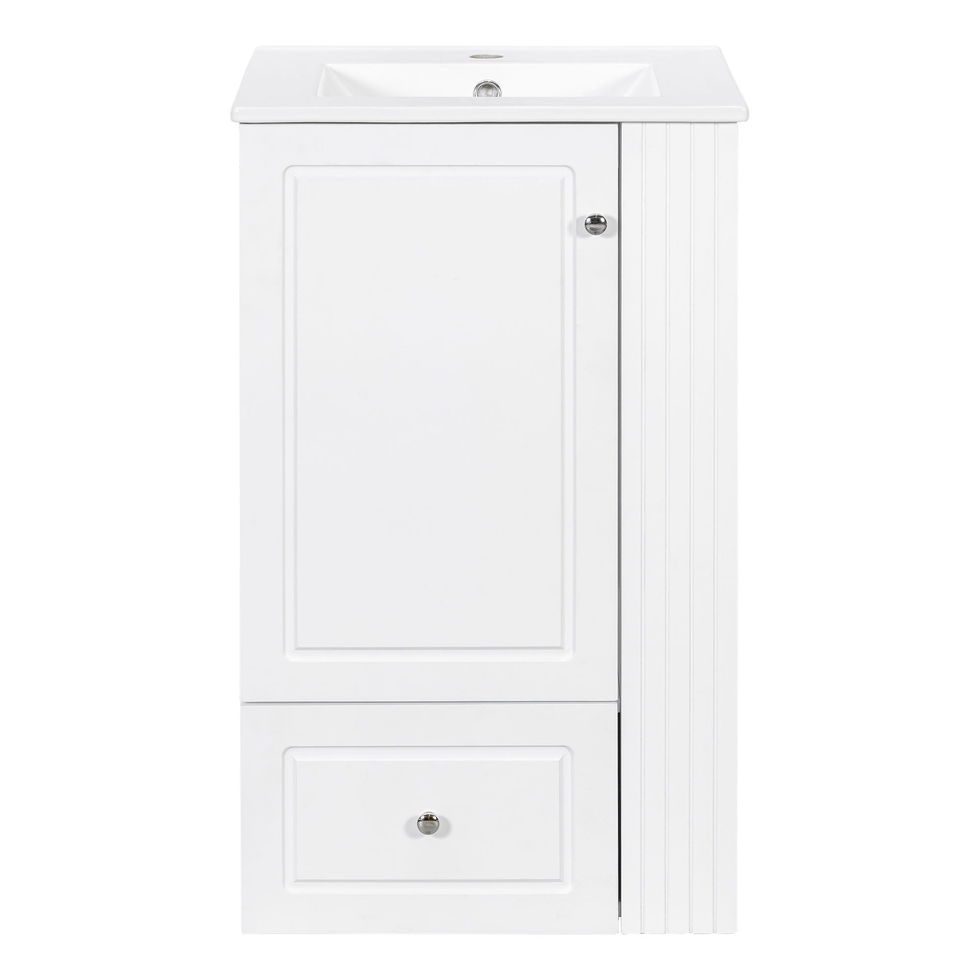 Modern Freestanding Bathroom Vanity With Sink, Soft-Close Drawer, Towel Bar