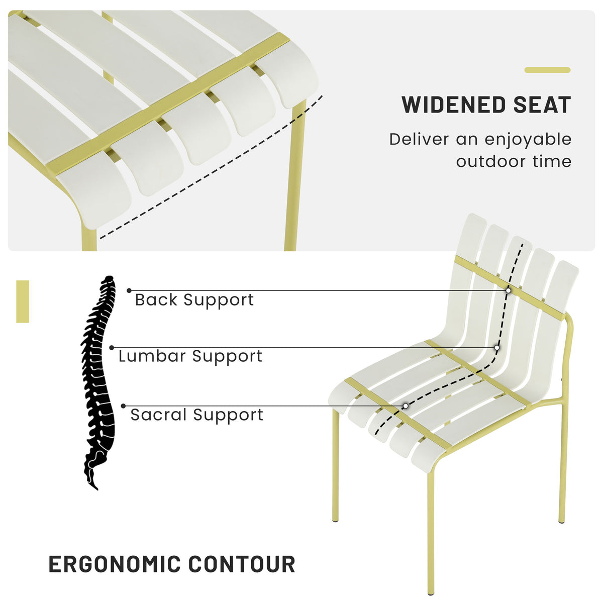4 Piece Set Of Modern Color Block Designed Single Chairs