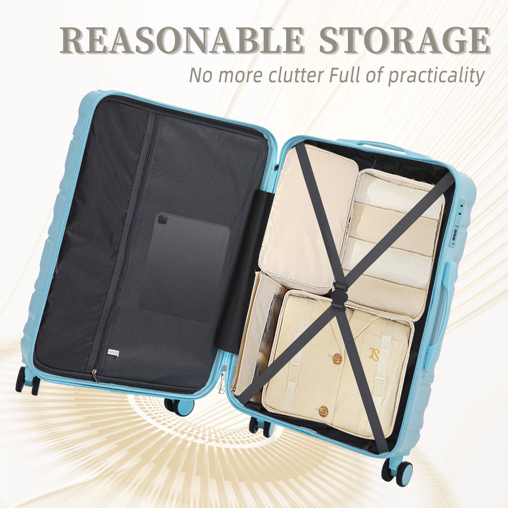 Tourist 3 Piece Luggage Set, Combination Lock, Durable Hard Shell With 360° Silent Wheels