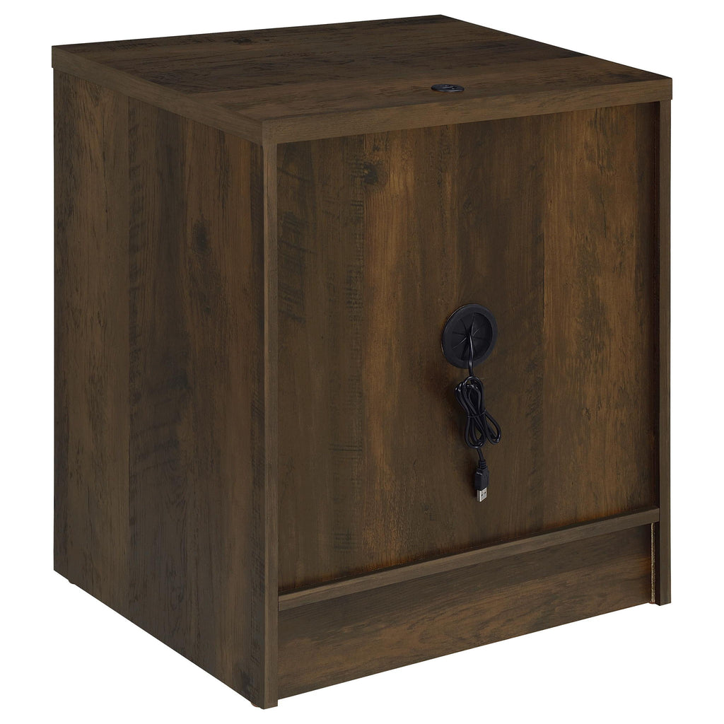 Geary - 2 Drawer Nightstand With LED Lights And USB Charging Ports