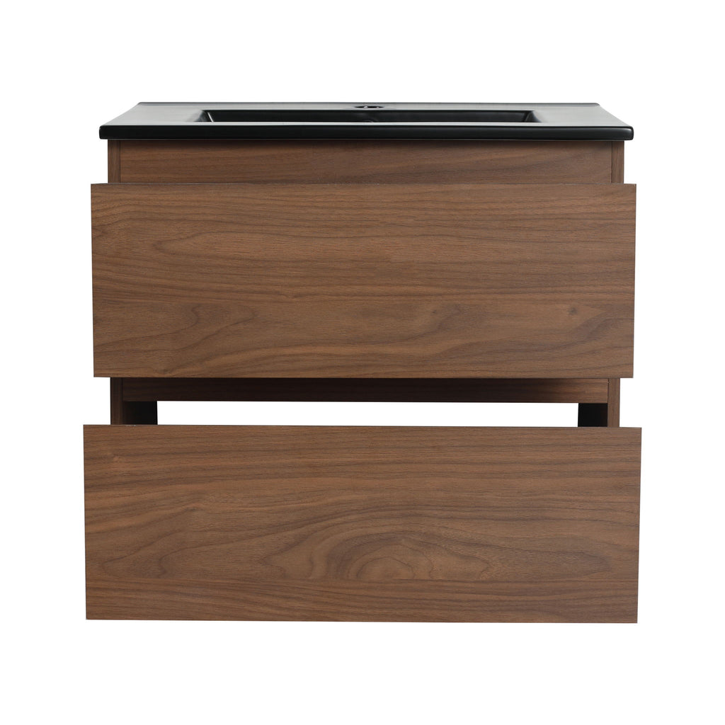 Wall Mounted Bathroom Vanity With Sink, 2 Soft Close Drawers