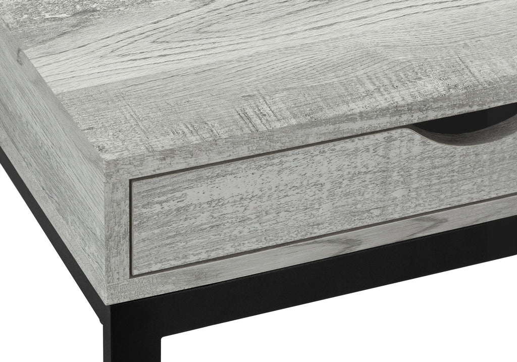 Accent Table, C - Shaped Stylish Modern - Gray