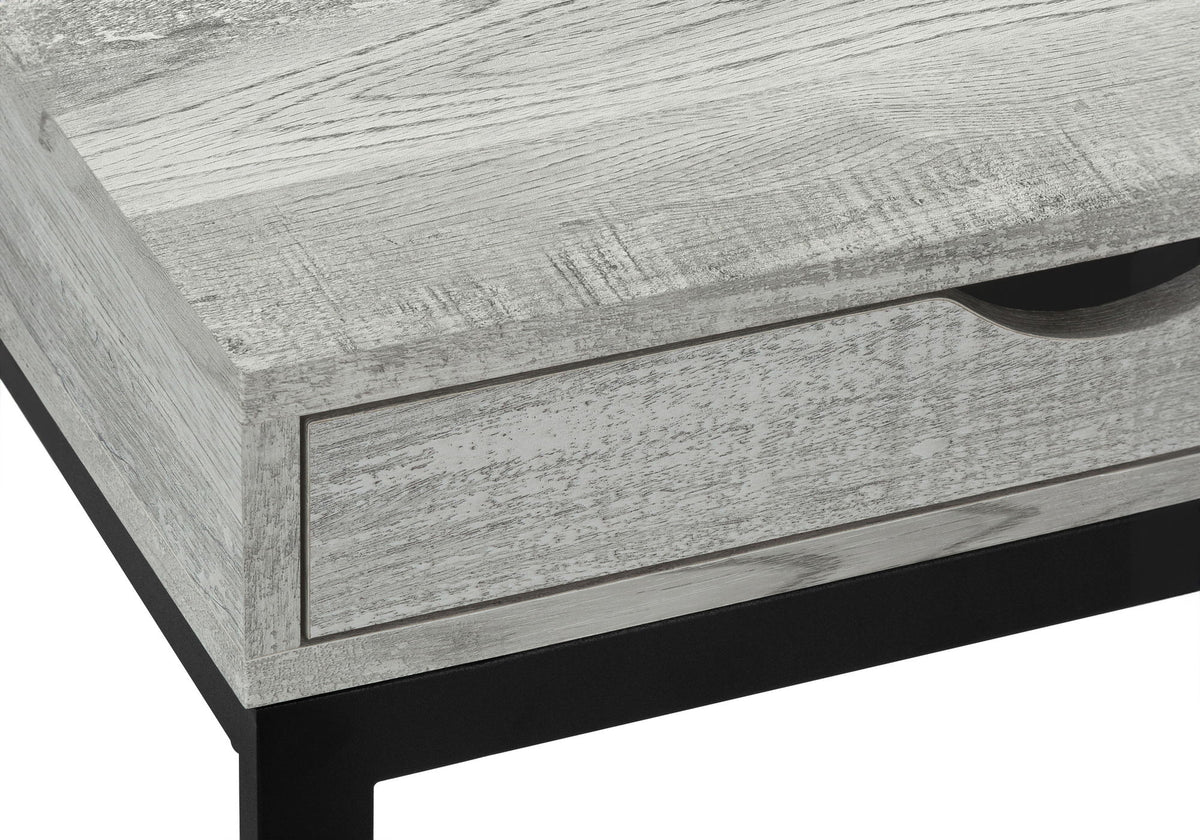 Accent Table, C - Shaped Stylish Modern - Gray