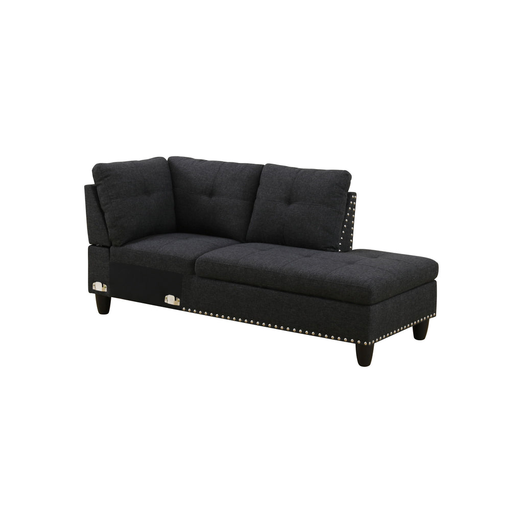 L - Shaped Sectional Sofa With Movable Left Chaise