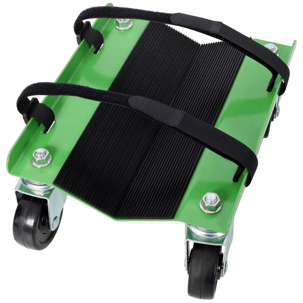 Heavy Duty Snowmobile Dolly With V Slide And Swivel Casters Steel, 1500Lbs Capacity