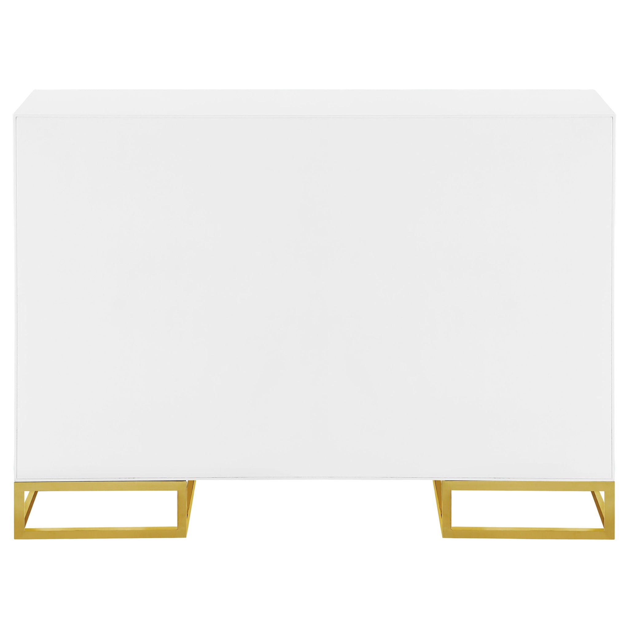 Synchrony - 2 Door Accent Cabinet With Art Deco Trim - White