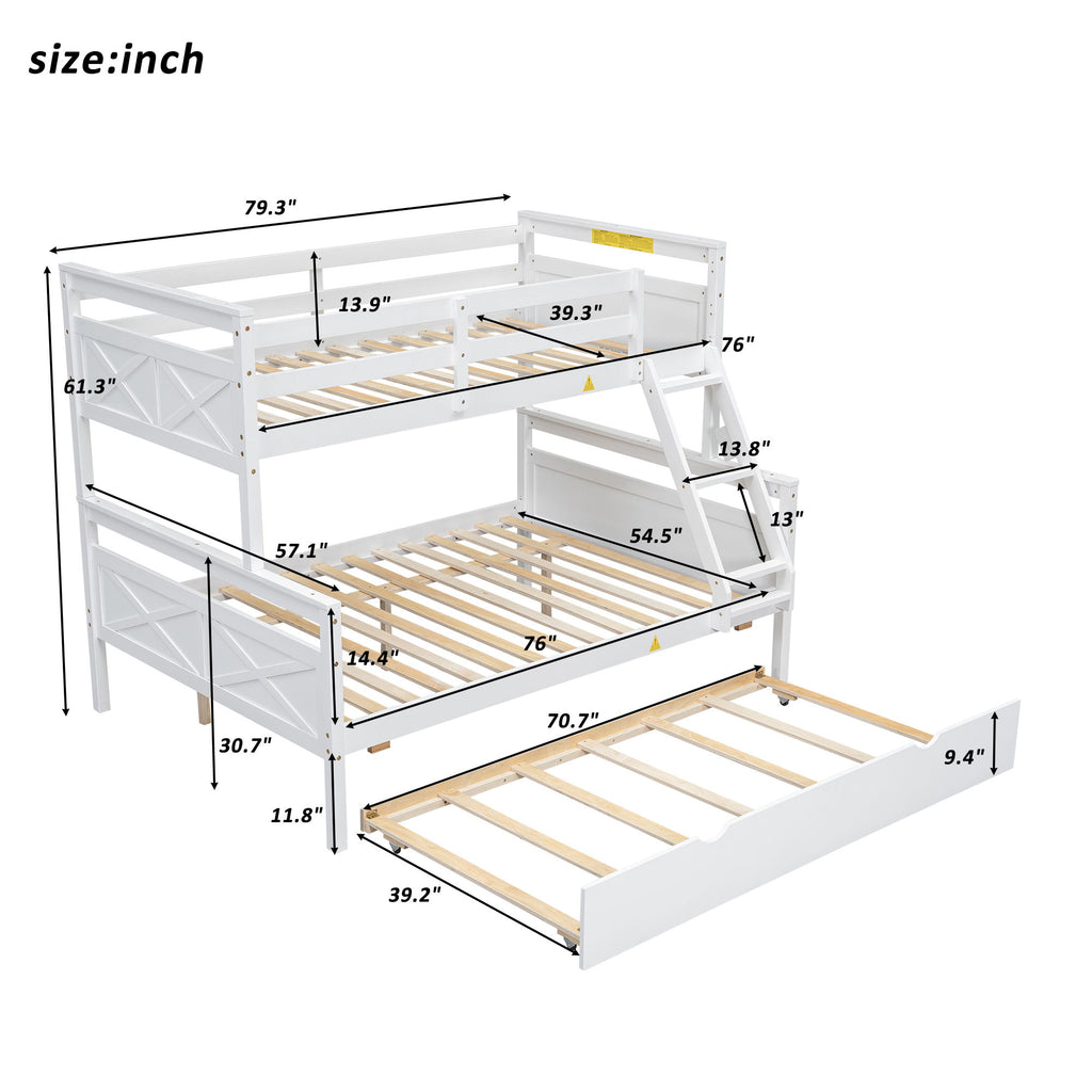 Bunk Bed & Ladder And Safety Guardrail