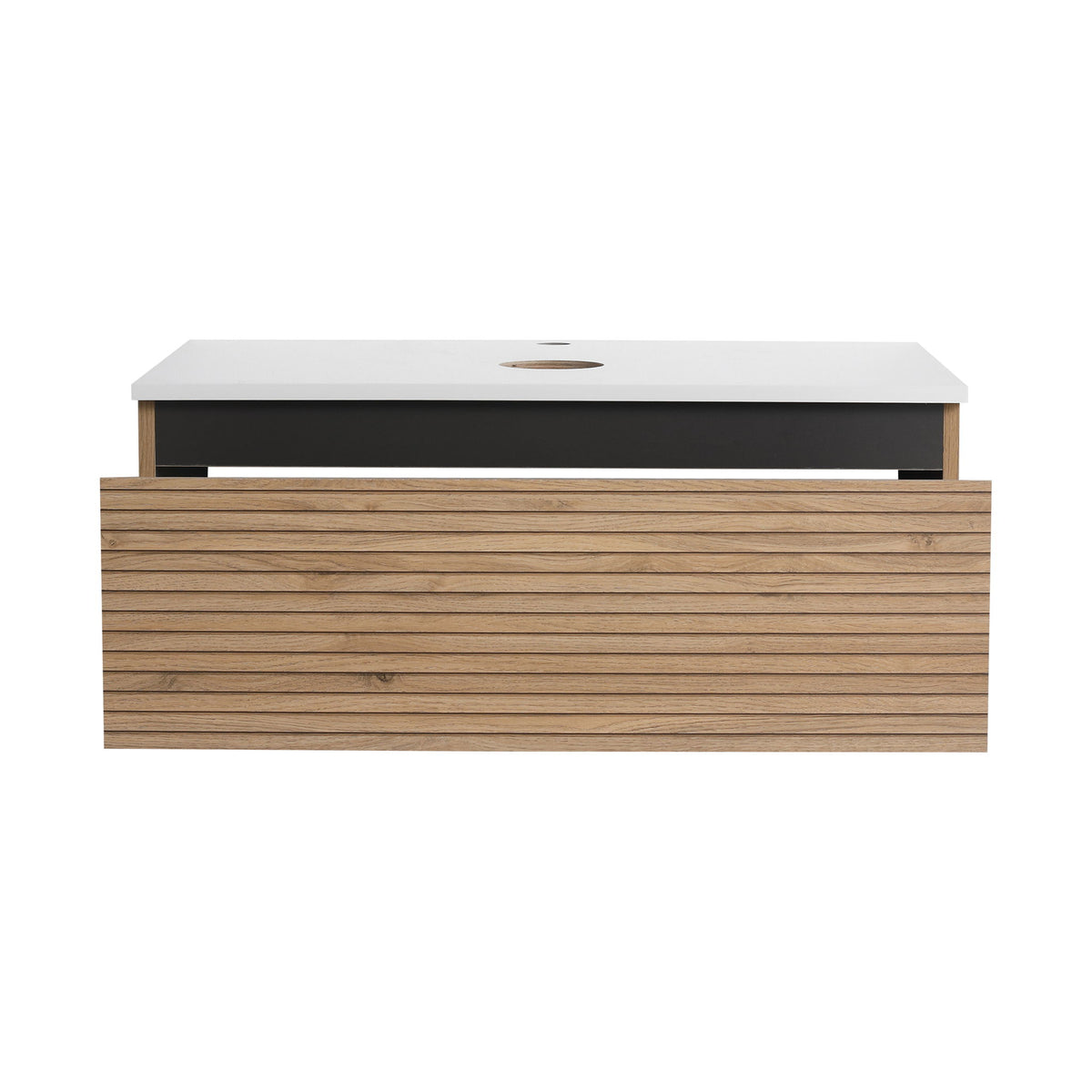 Wall Mounted Bathroom Vanity & 1 Soft Close Drawer (Excluding Sink)