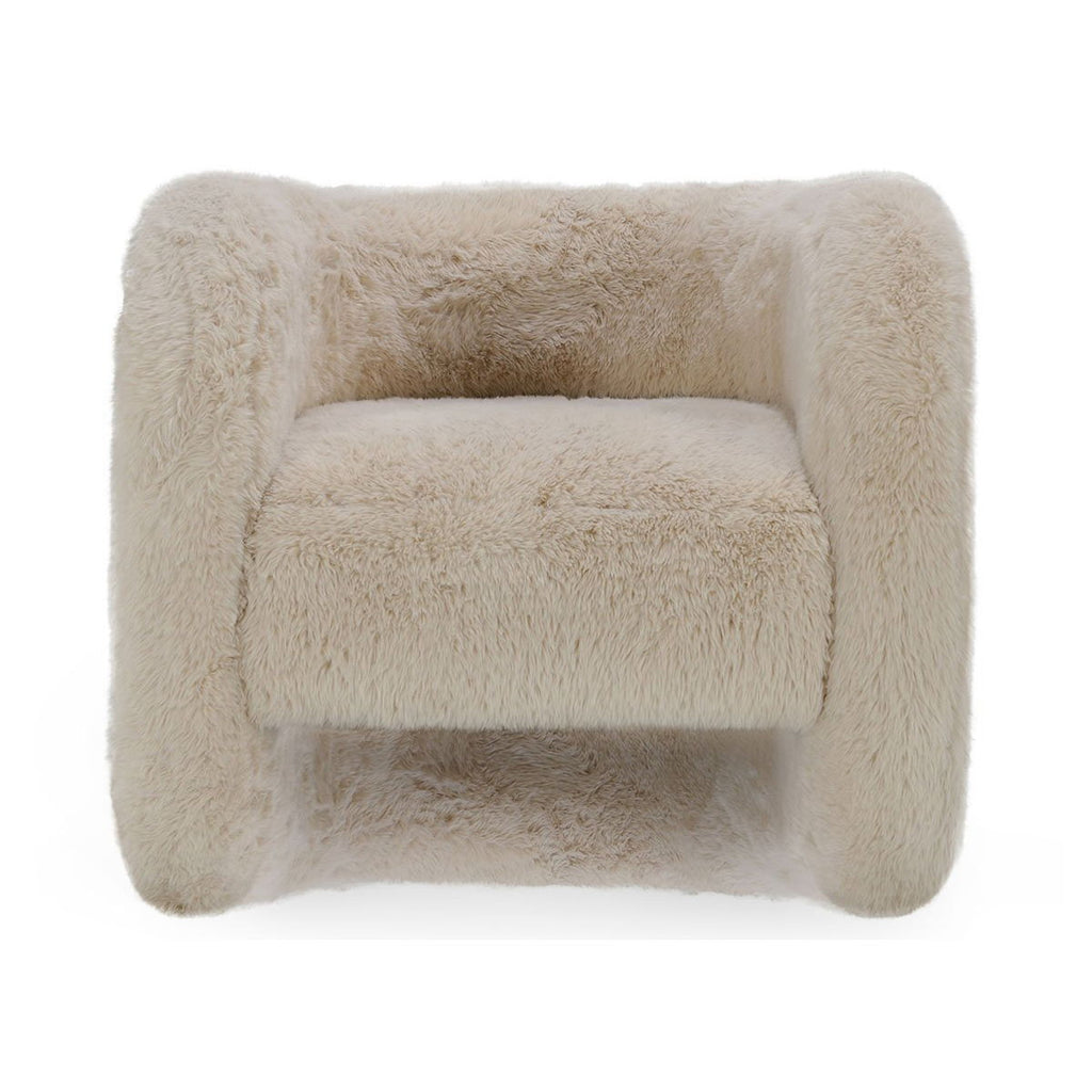 Teddy - Plush Accent Chair - Beige