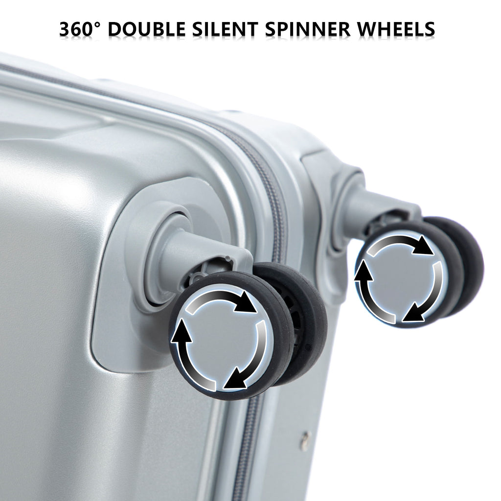 3 Pieces Set 20" / 24" / 28" Spinner Wheel Luggage With Combination Lock