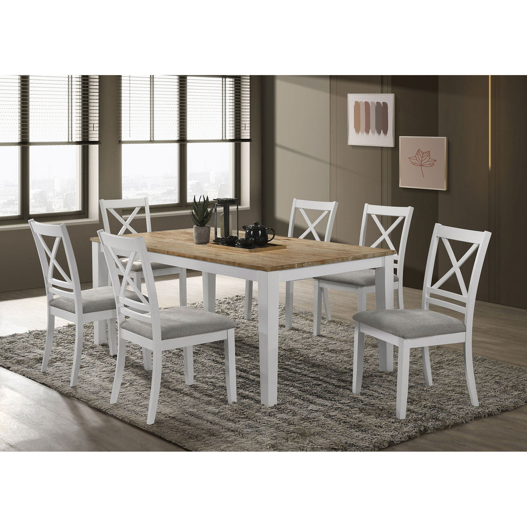 Evanston - Cross Back Dining Side Chair (Set of 2) - White