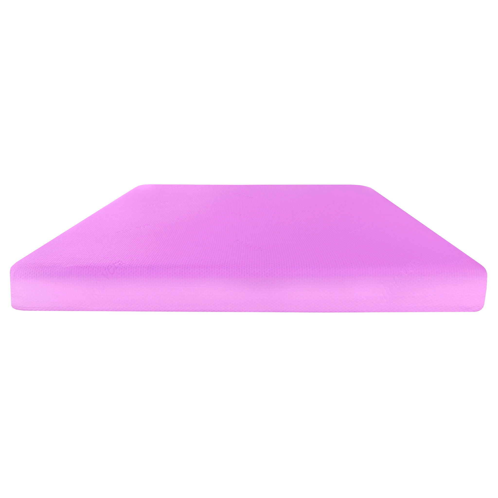 6" Gel Memory Foam Mattress In A Box With Aloe Vera Cover - Pink - Full
