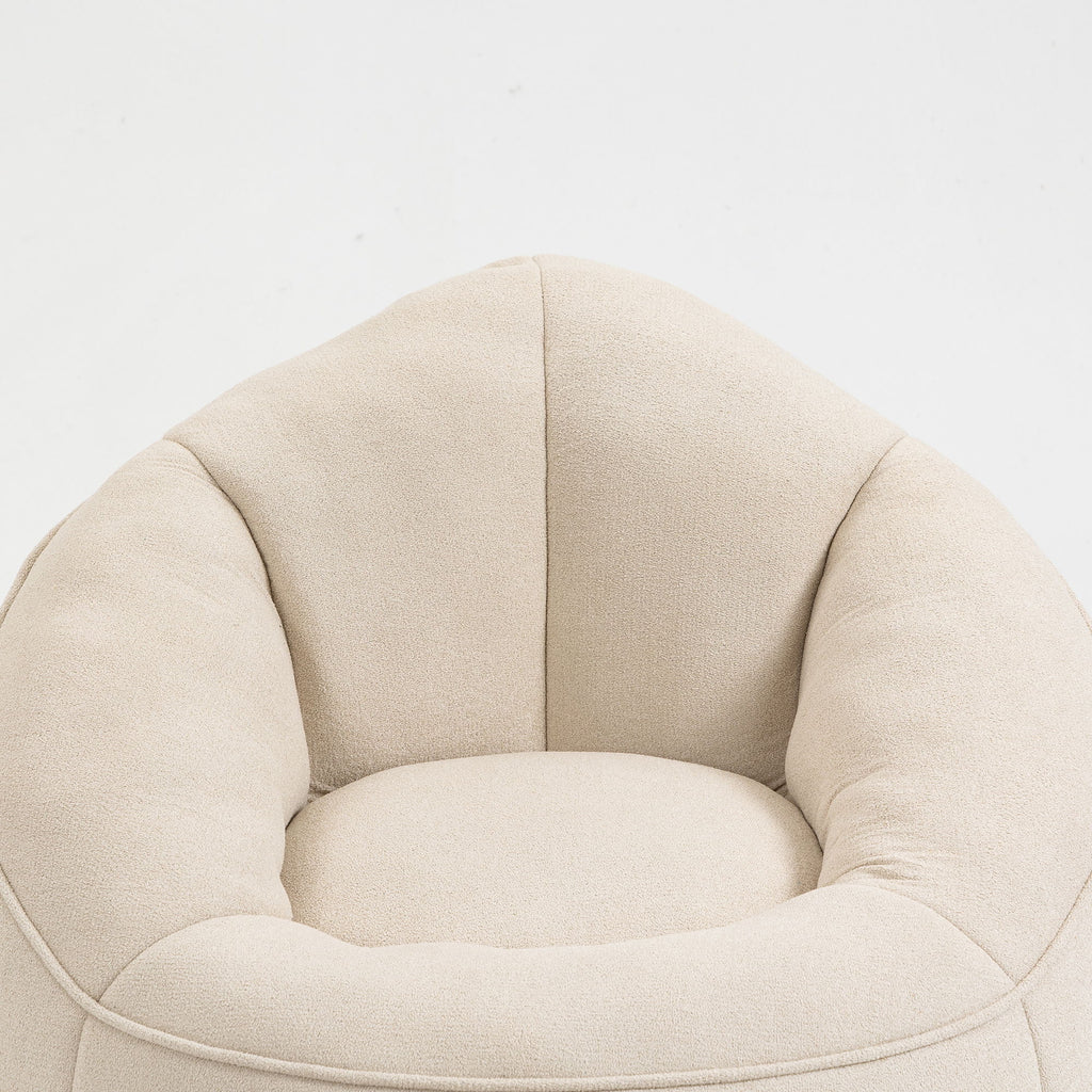 Bedding Bean Bag Sofa Chair High Pressure Foam With Footrest