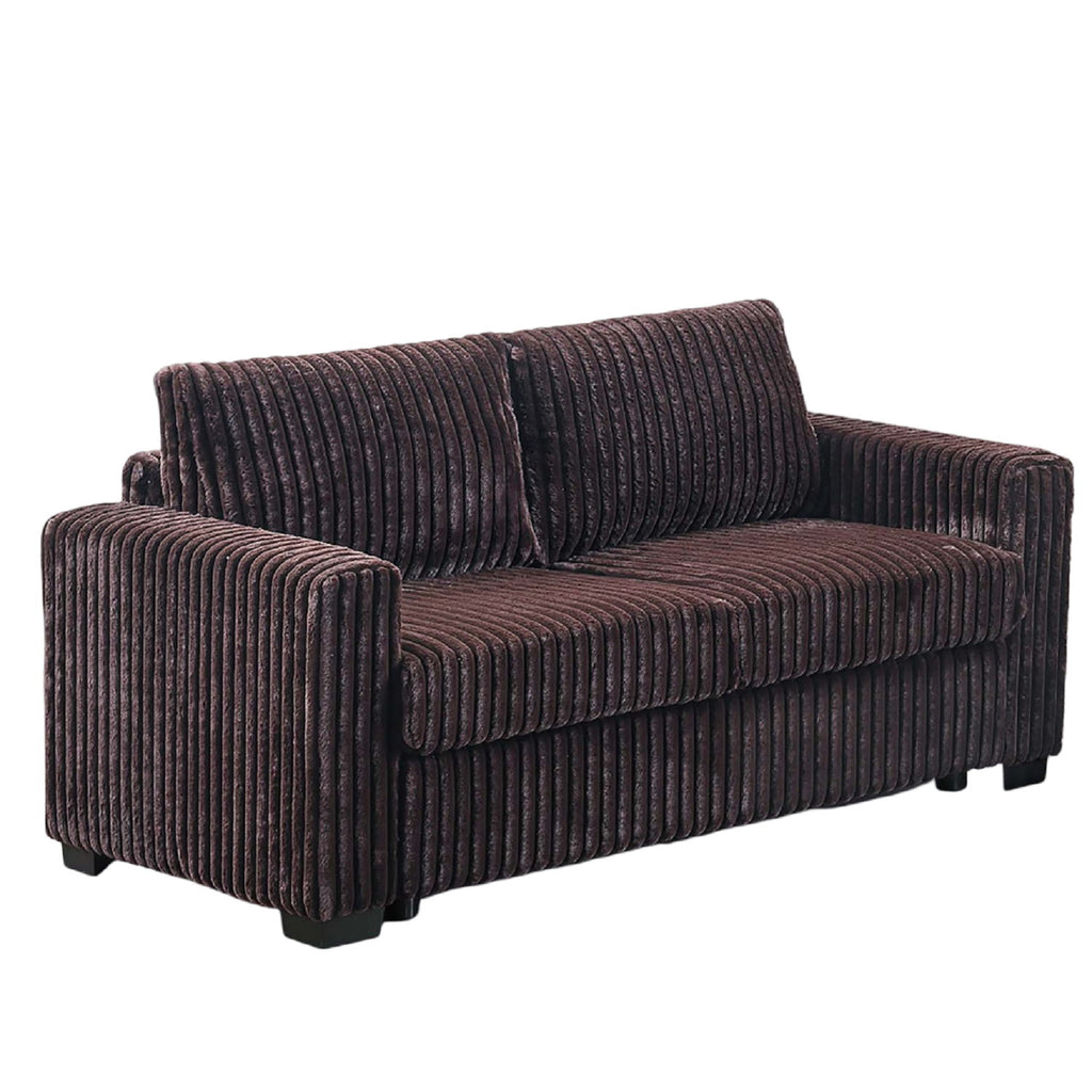 2 Piece Contemporary Style Sofa Set With Matching Pillows