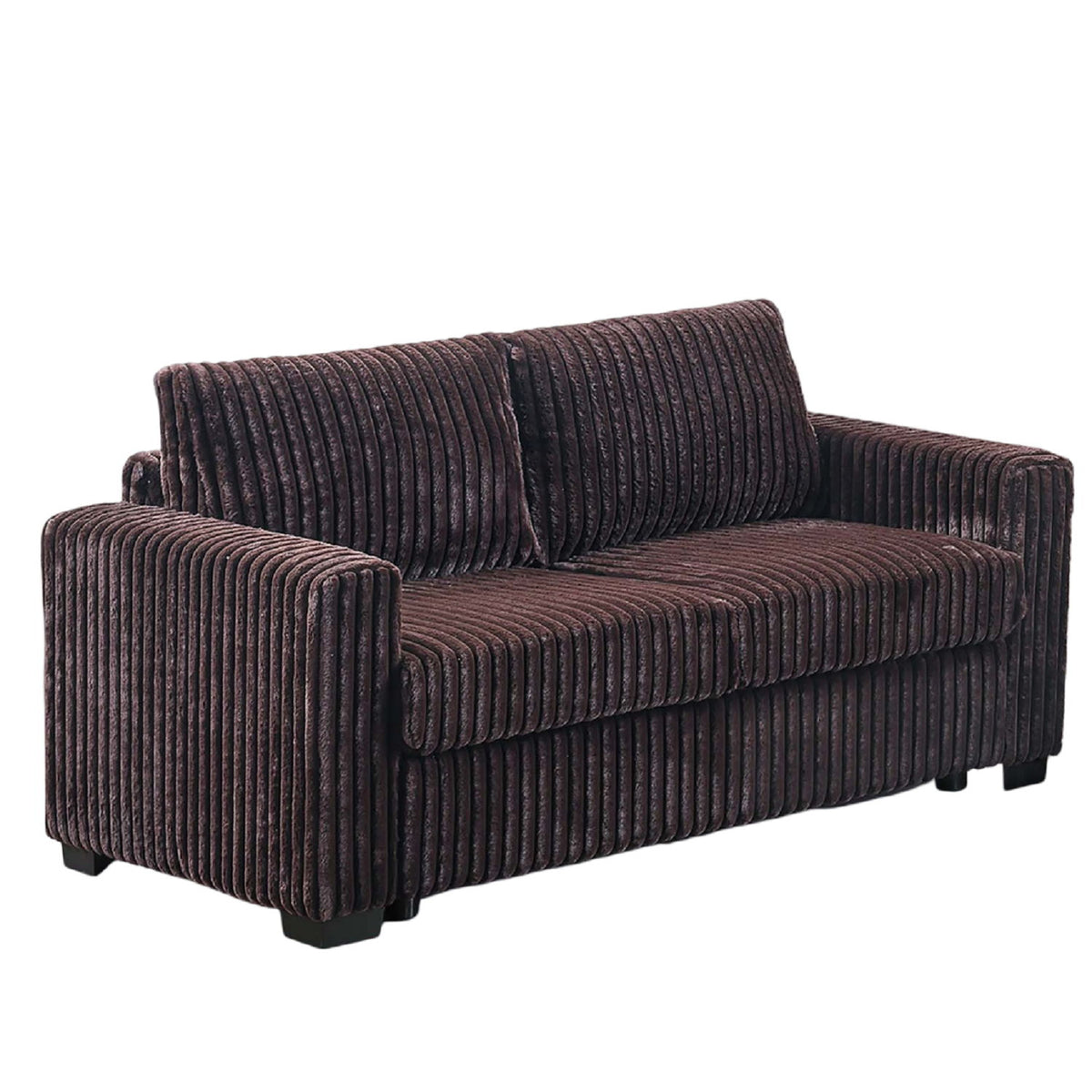 2 Piece Contemporary Style Sofa Set With Matching Pillows