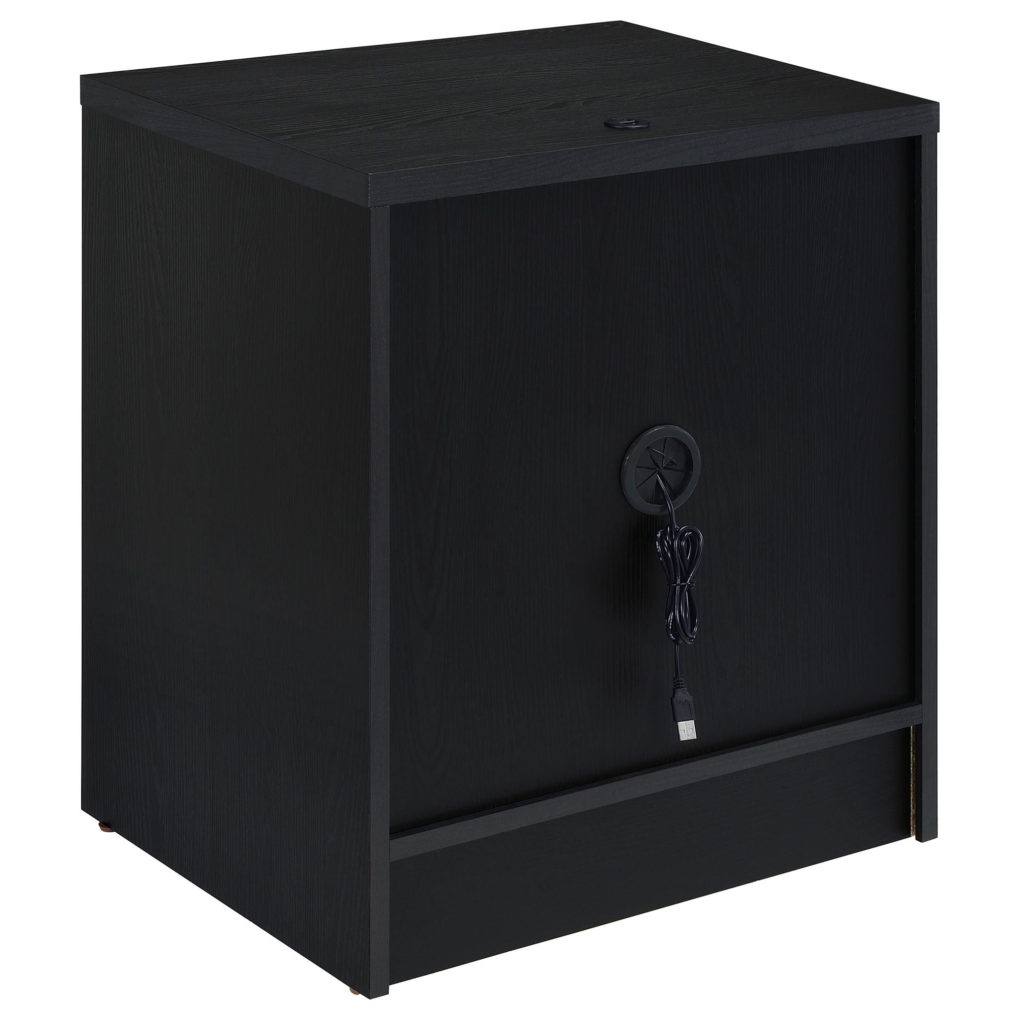Geary - 2 Drawer Nightstand With LED Lights And USB Charging Ports