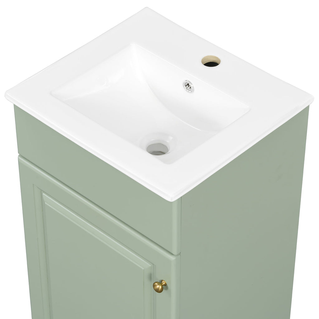 Bathroom Vanity With Sink, Cabinet With Adjustable Shelf