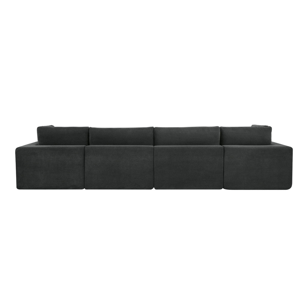 Custom Configuration Modular Sectional With Toss Pillows