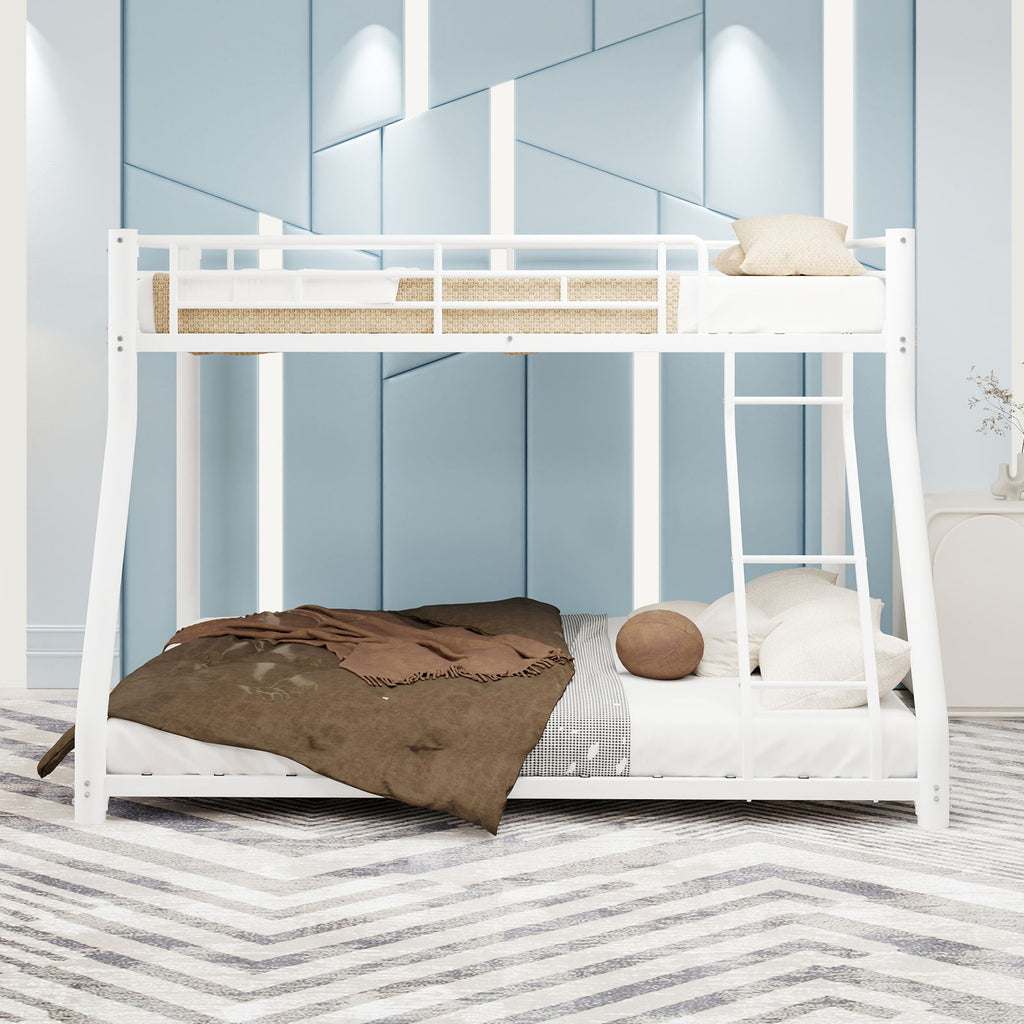 Twin Over Full Bunk Bed - White