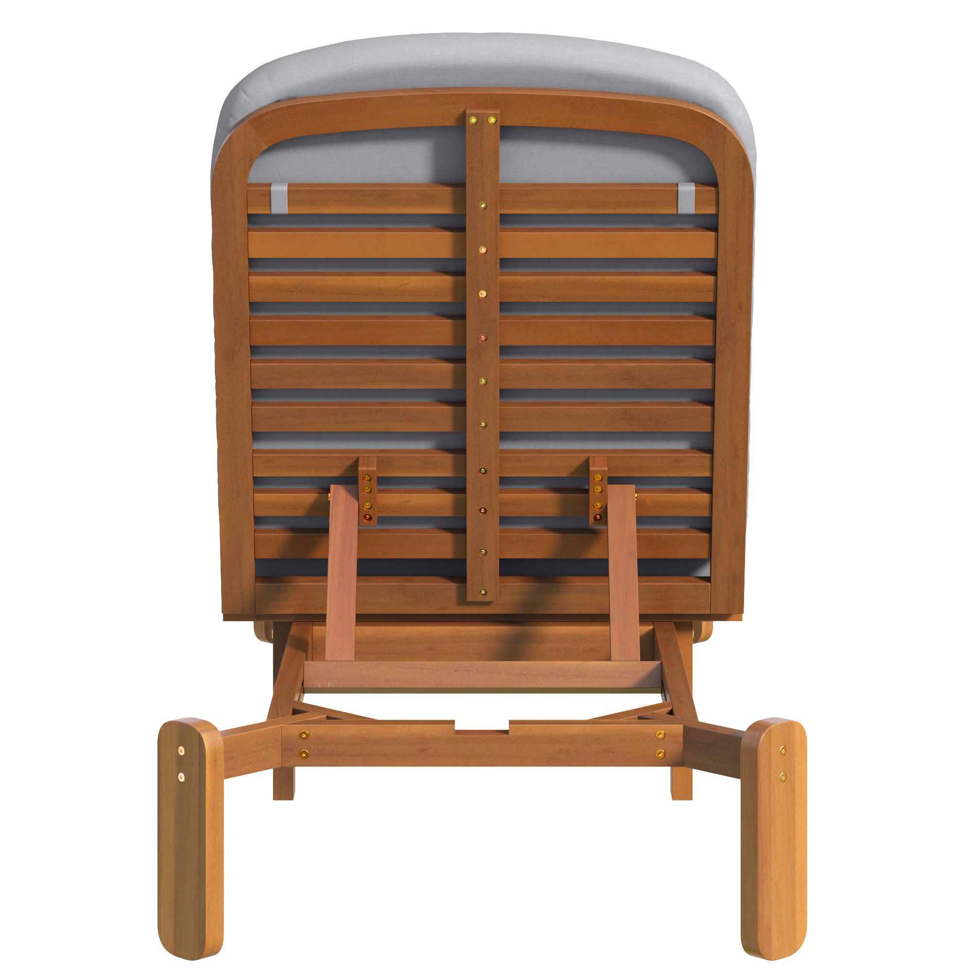 Outdoor Chaise Lounge With Adjustable Backrest