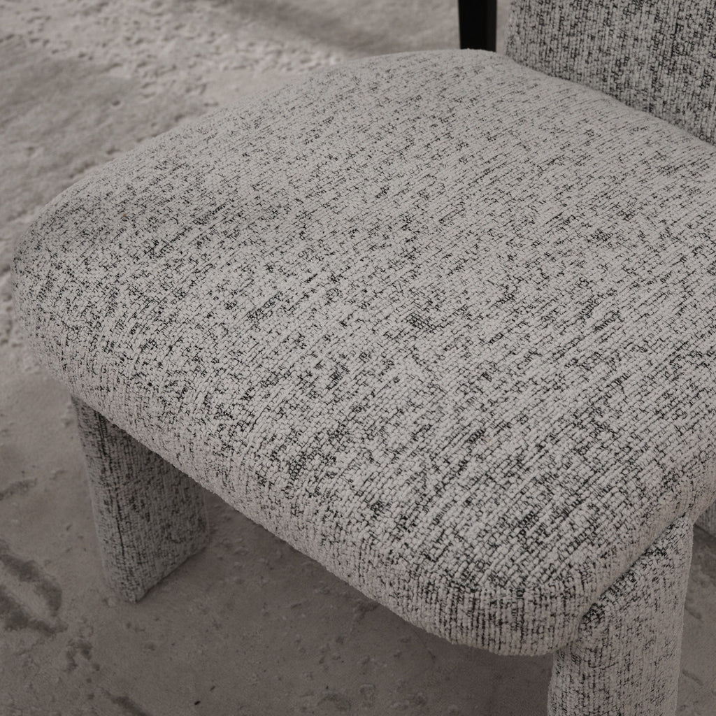 Armless Curved Back Accent Chairs