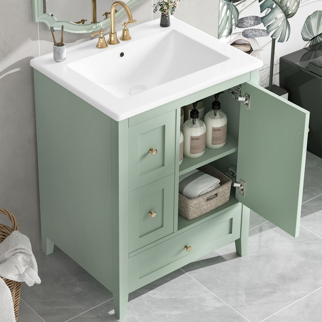 Bathroom Vanity With Storage, Removable Dividers