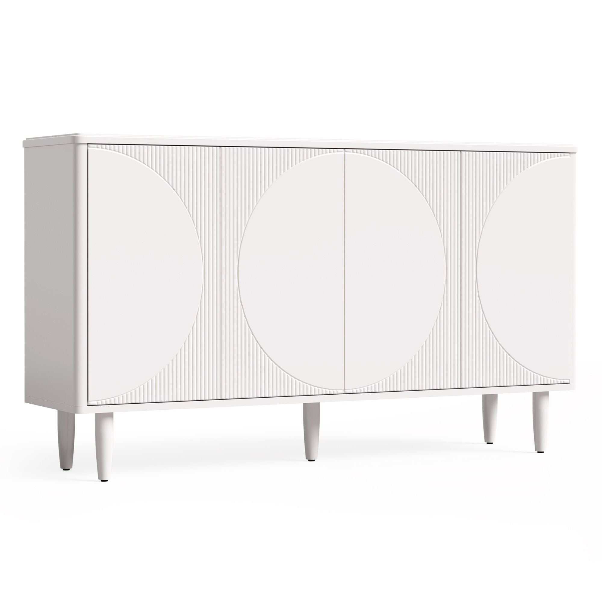 Buffet Sideboard Cabinet With Storage For Dining Room - White
