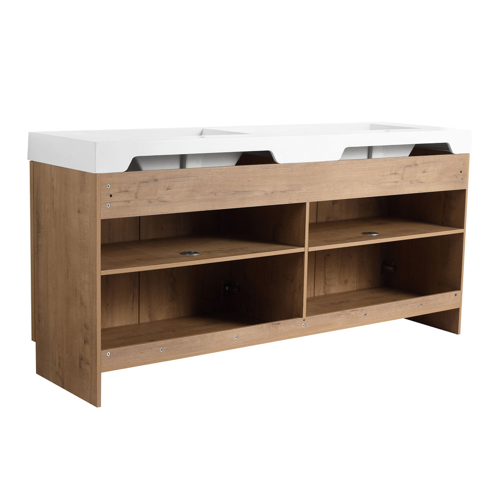 Freestanding Bathroom Vanity With Sink, Soft Close Doors