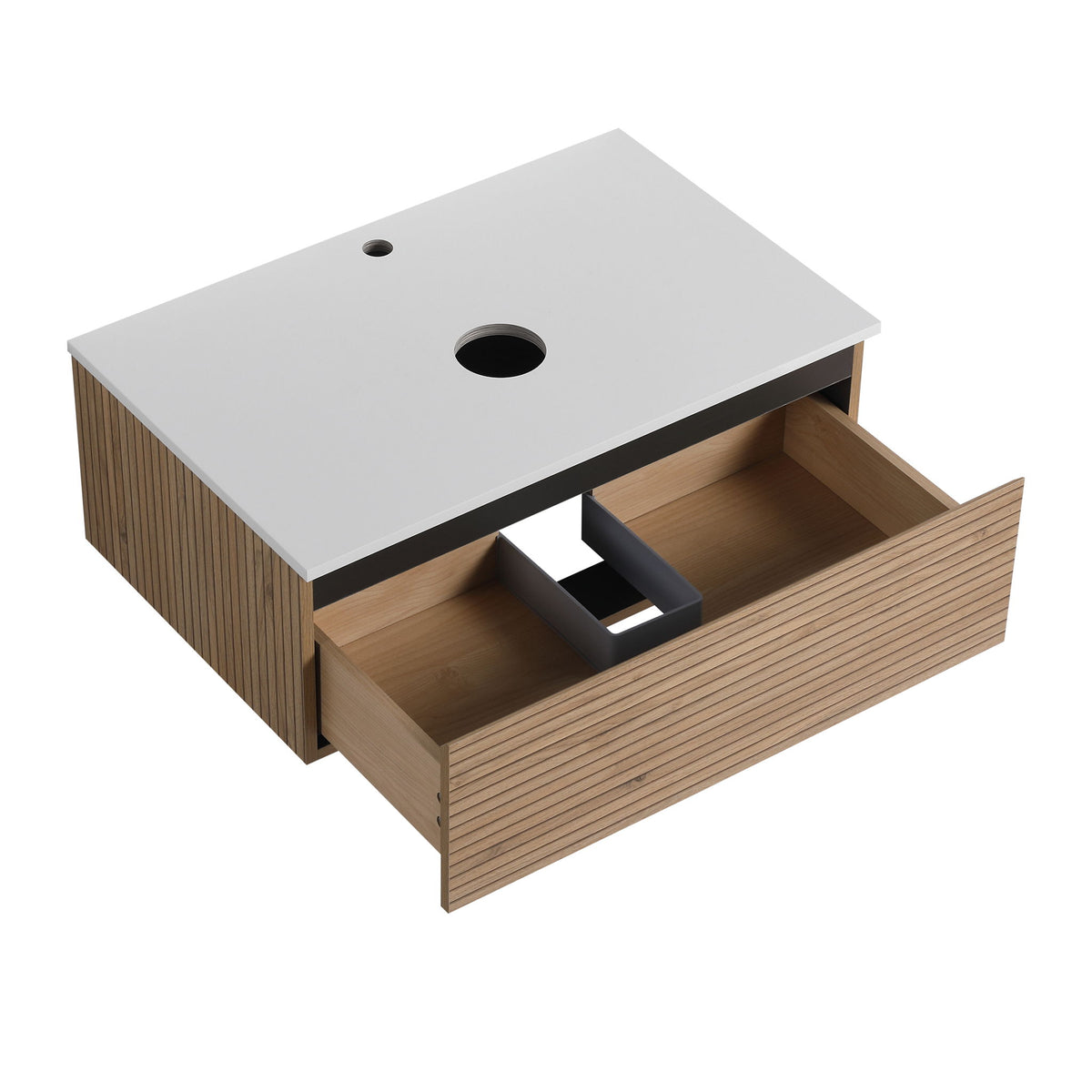 Wall Mounted Bathroom Vanity & 1 Soft Close Drawer (Excluding Sink)