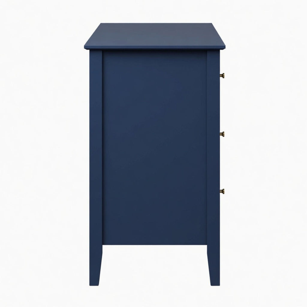 Modern 6 Drawer Fluted Dresser