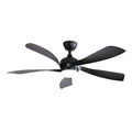 Ceiling Fan With 3 Color Dimmable 5 Blades Remote Control Reversible DC Motor And LED Light - Black
