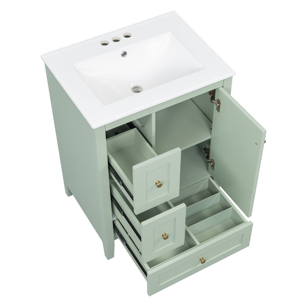 Bathroom Vanity With Storage, Removable Dividers