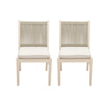 Cordoba - Dining Chair (Set of 2) Comfortable Armless Chairs - Beige