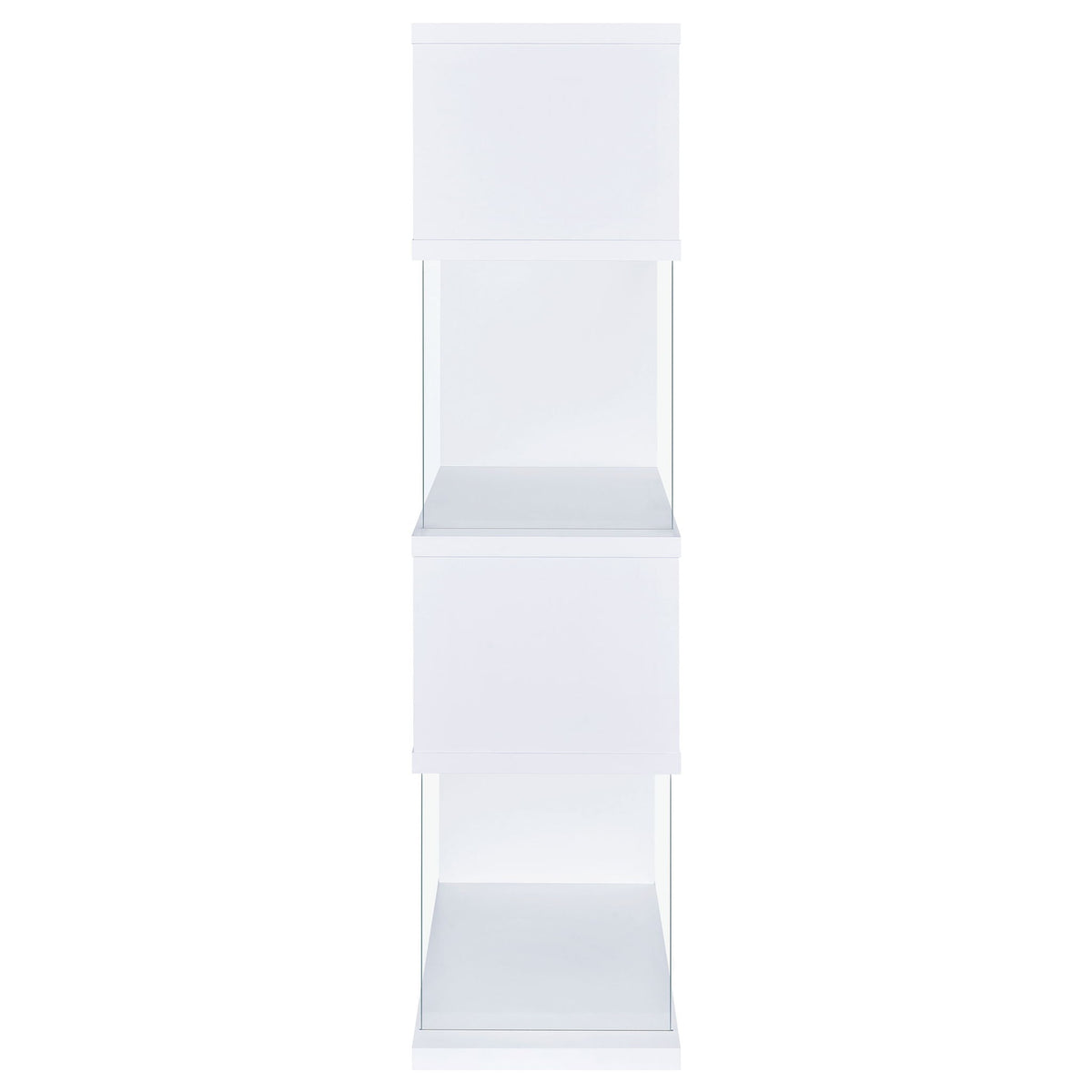 Elias - 4 Shelf Bookshelf With Zigzag Design