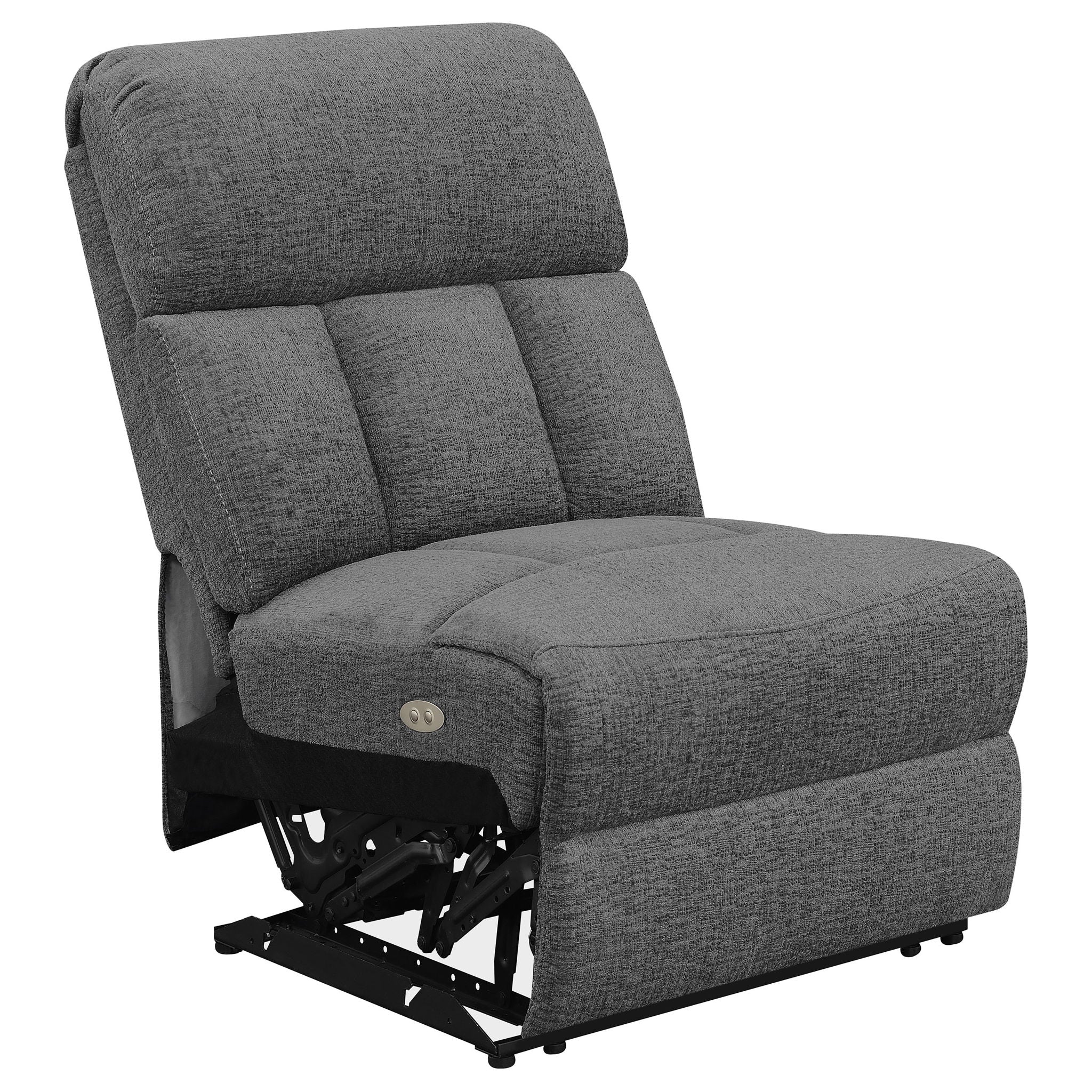 Divine - 5 Piece Power Reclining Home Theater Seating Set With Memory Foam Cushions And Storage Consoles