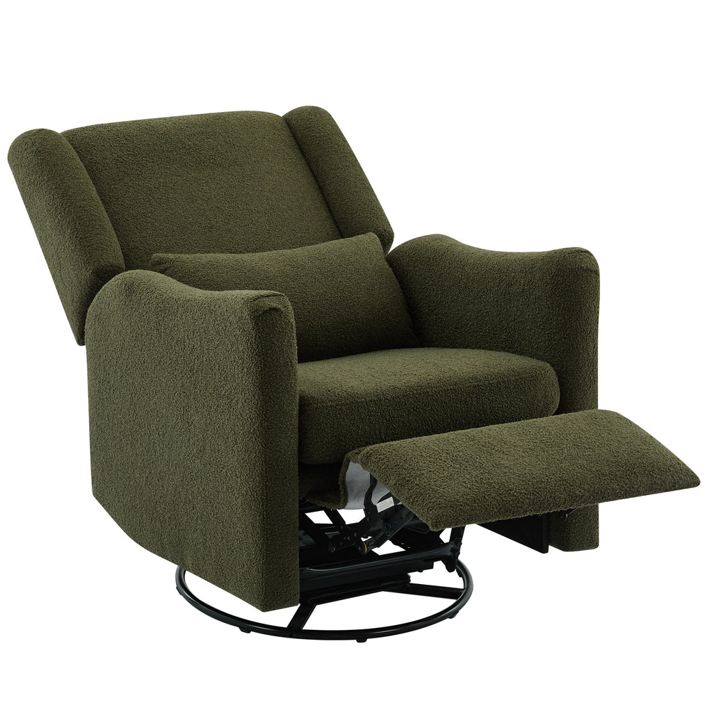 Wide Wingback Swivel Glider Rocker Recliner Chair