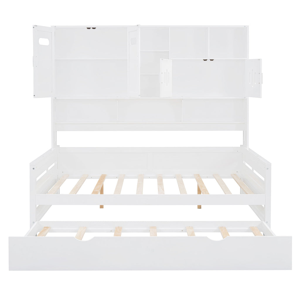 Daybed & All-In-One Cabinet And Shelf