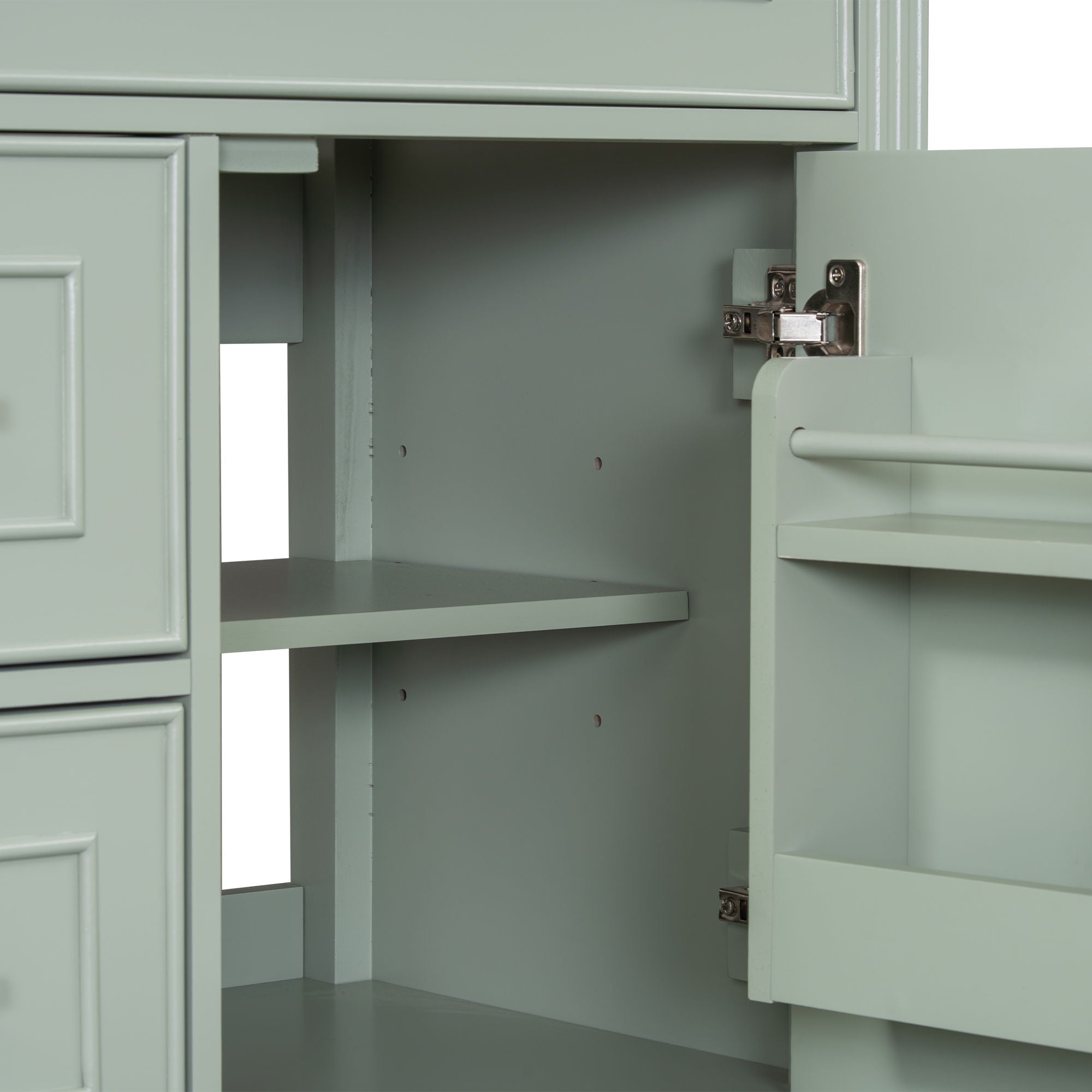 Modern Bathroom Vanity With Sink, 1 Flip Drawer And 2 Drawers, Adjustable Shelf