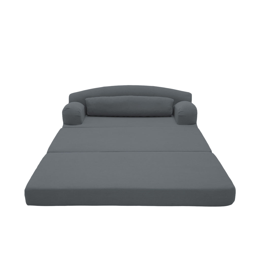 2 Seater Sofa Bed, Compact Foldable Floor Couch