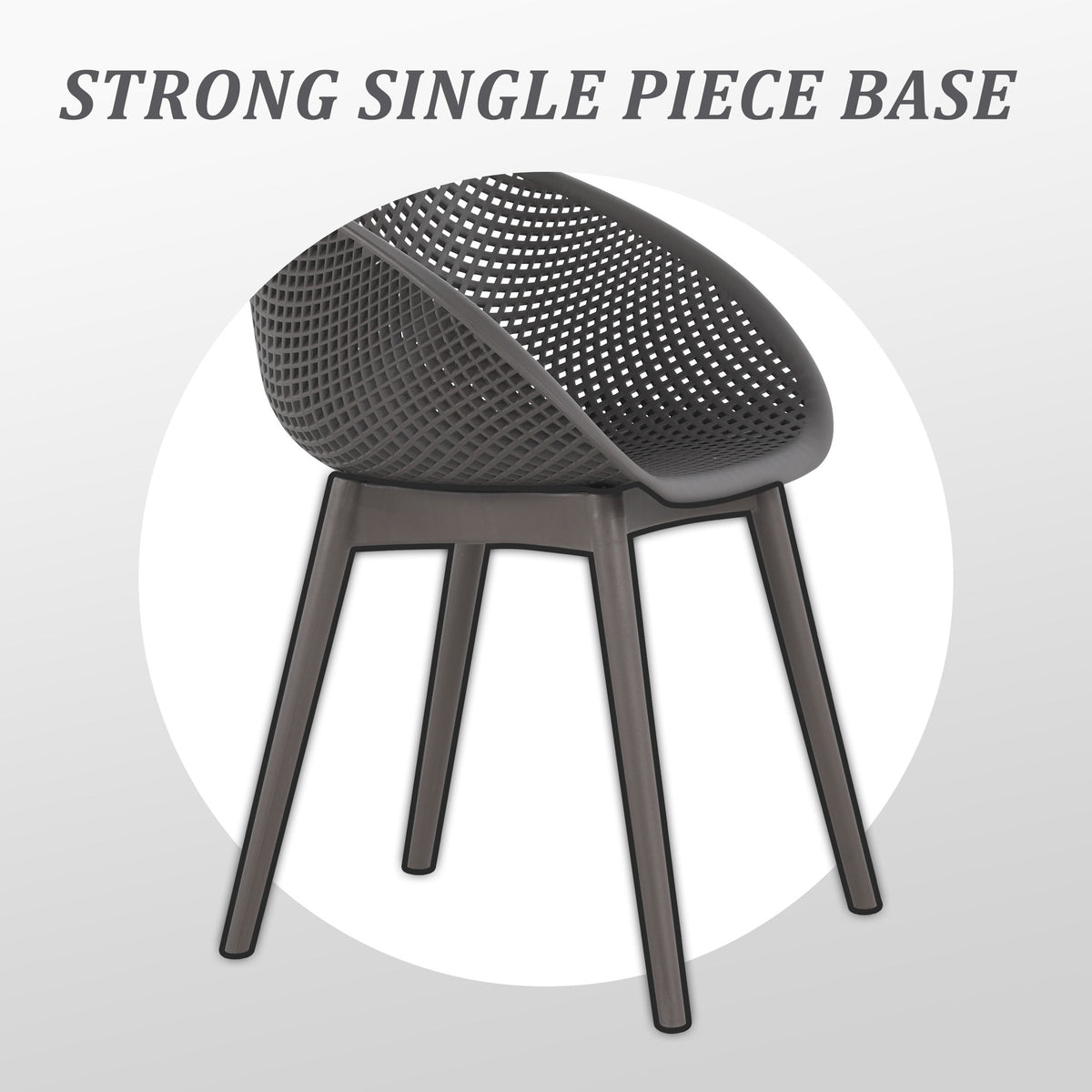 4 Pack Lounge Chair Set With Long Table